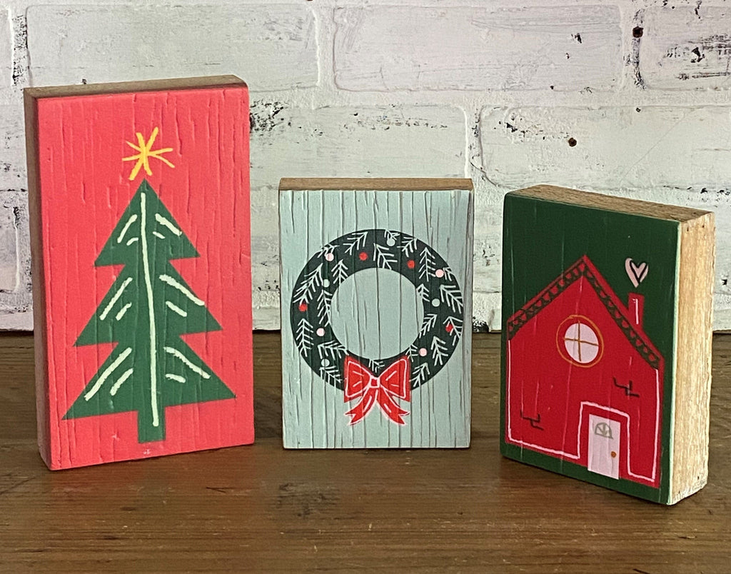 Holiday Decorative Wood Blocks – The Address for Home Interiors