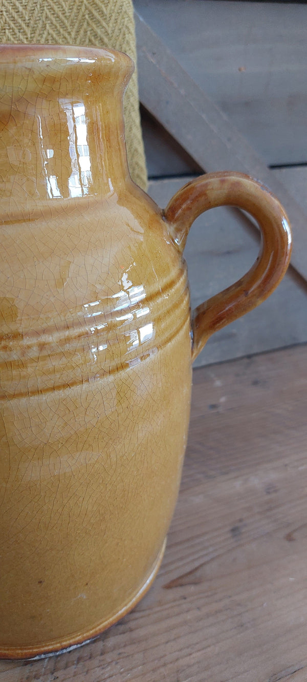 Rustic Amber Glossed Vase