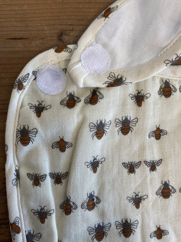 Cotton Baby Bib with Pattern, 4 Styles