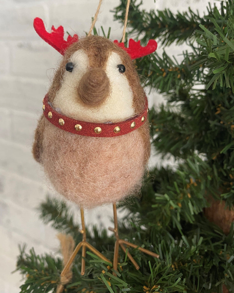 Wool Felt Bird Ornament