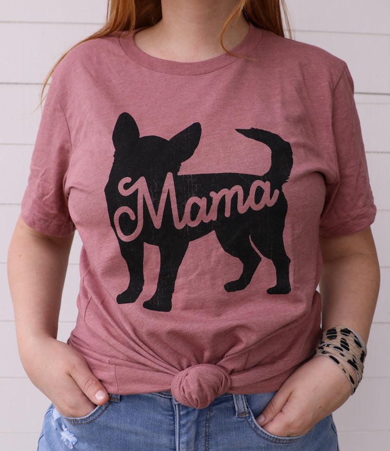 t-shirt shirt black mauve dog mama short sleeves clothing clothes