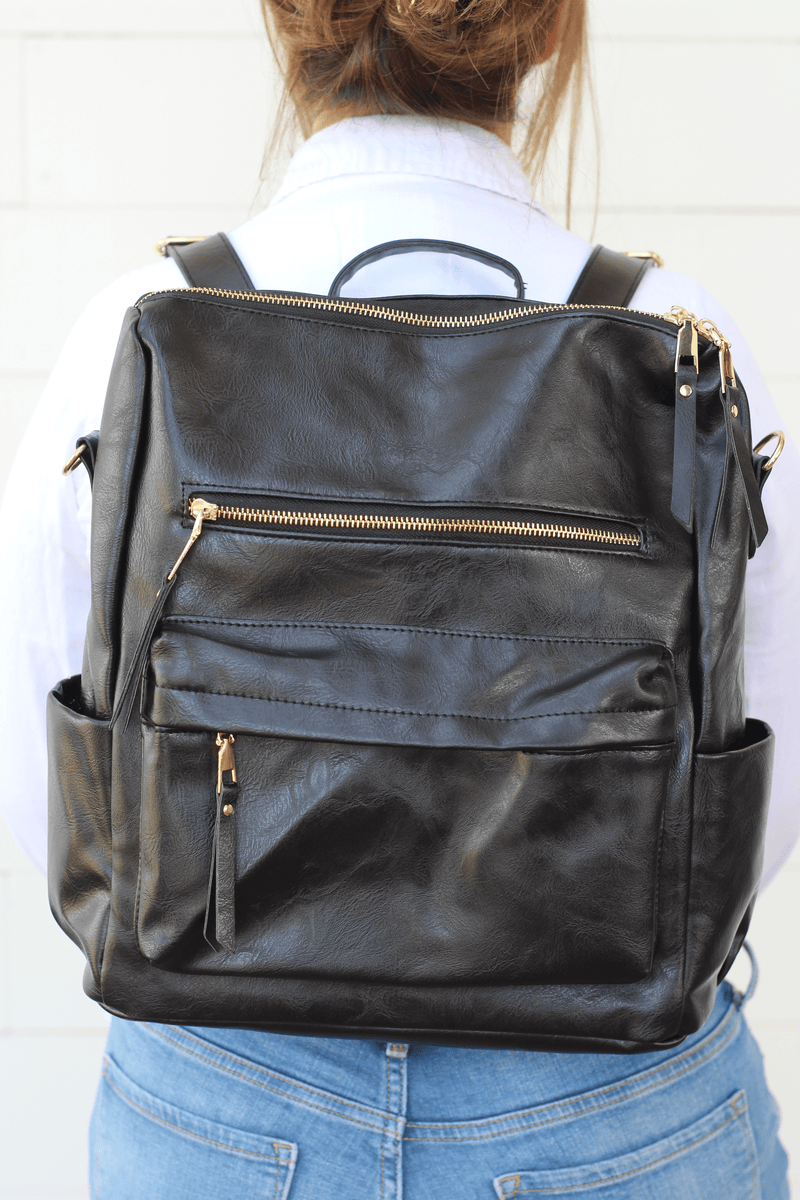 Design Your Own Leather Mini Melissa Convertible Fringe Day Backpack,  Crossbody, and Shoulder Bag - Handcrafted Convertible Leather Backpacks and