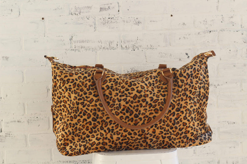 Leopard Weekender Tote Bag 