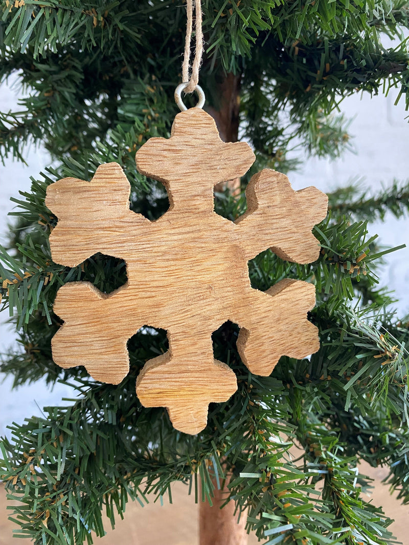 Enameled Small Snowflake Ornaments